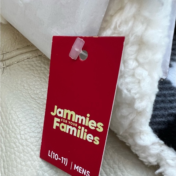 Jammies for Families Papa Reindeer Slipper Men’s Size Large (10-11) Holiday - Picture 6 of 7